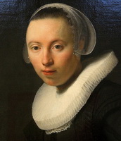 Rembrandt oil portrait