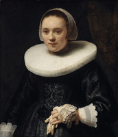 Rembrandt oil portrait