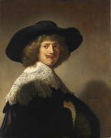 Rembrandt oil portrait