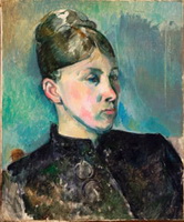 Cezanne oil portrait