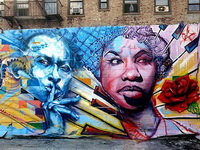 Graffiti Street Art style portraits