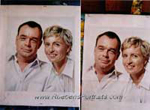 Couple Oil Portrait Studio Background